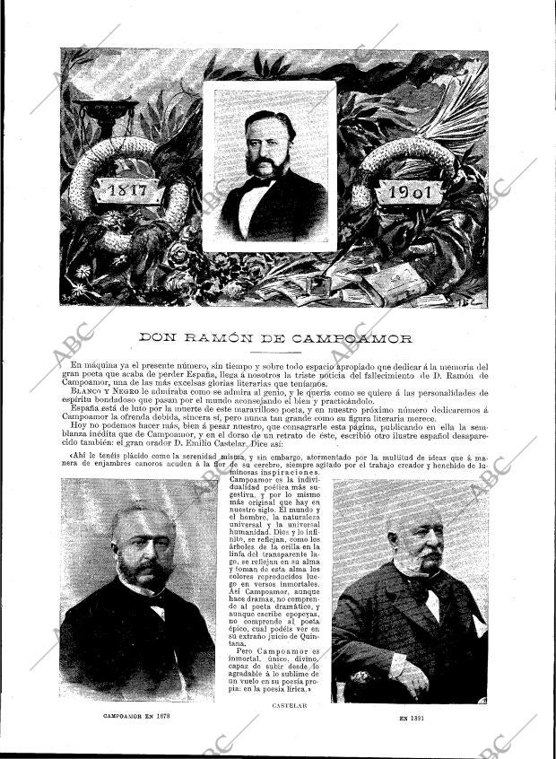 BLANCO Y NEGRO MADRID 16-02-1901 página 17