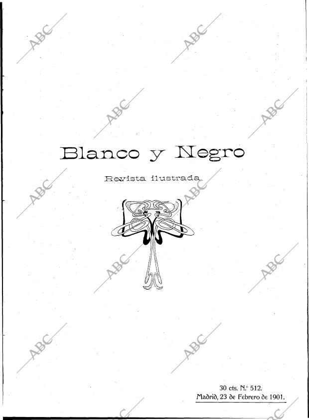 BLANCO Y NEGRO MADRID 23-02-1901 página 1