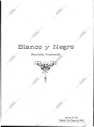 BLANCO Y NEGRO MADRID 02-03-1901 página 1