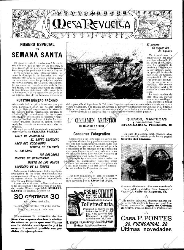 BLANCO Y NEGRO MADRID 23-03-1901 página 16