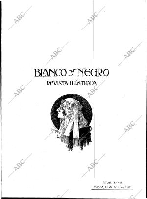 BLANCO Y NEGRO MADRID 13-04-1901