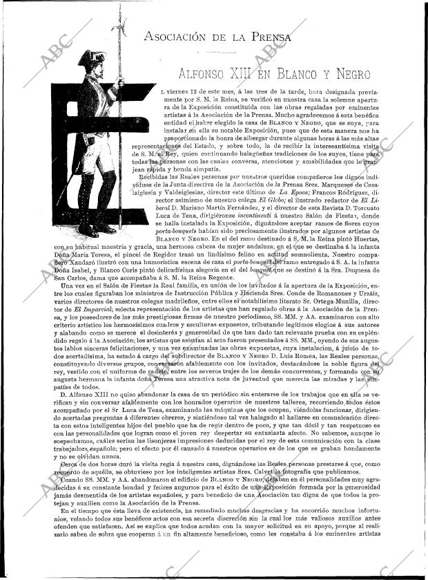 BLANCO Y NEGRO MADRID 20-04-1901 página 18