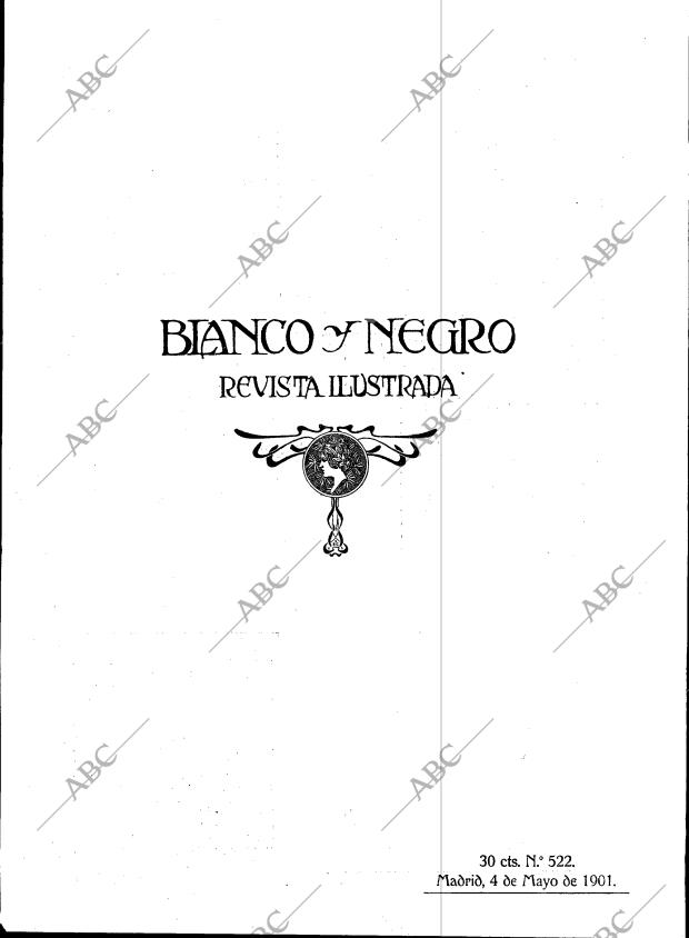 BLANCO Y NEGRO MADRID 04-05-1901 página 1