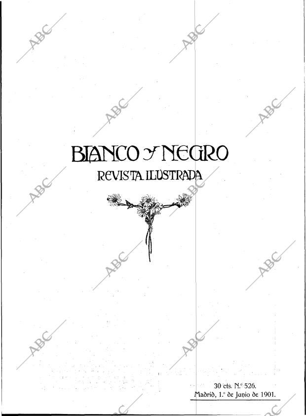 BLANCO Y NEGRO MADRID 01-06-1901 página 1