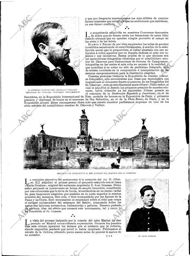 BLANCO Y NEGRO MADRID 29-06-1901 página 18