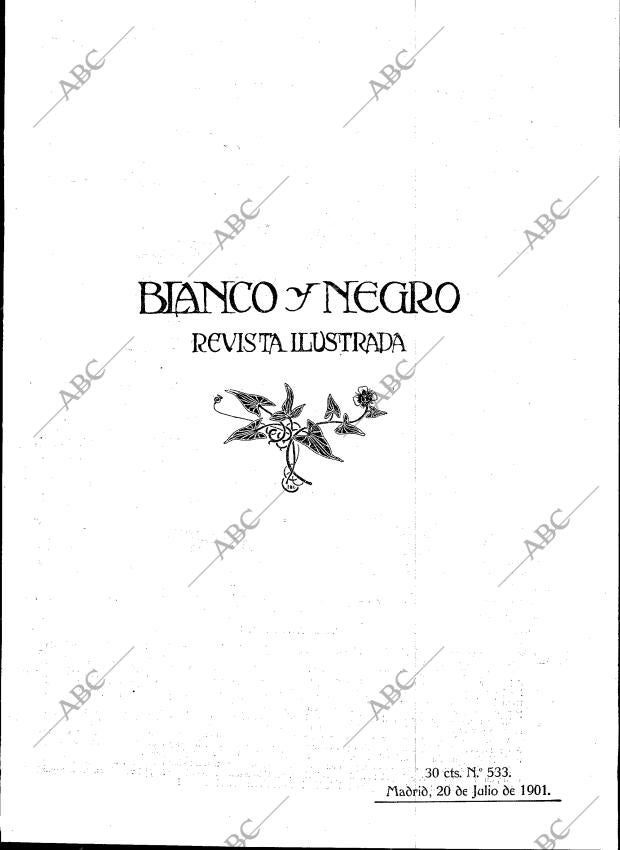 BLANCO Y NEGRO MADRID 20-07-1901 página 1