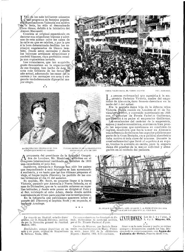 BLANCO Y NEGRO MADRID 10-08-1901 página 20