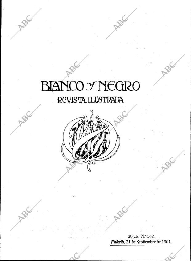 BLANCO Y NEGRO MADRID 21-09-1901 página 1