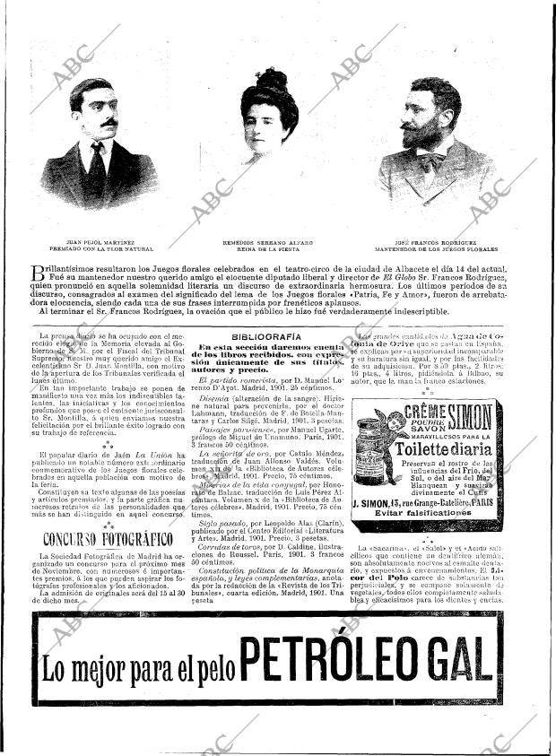 BLANCO Y NEGRO MADRID 21-09-1901 página 20