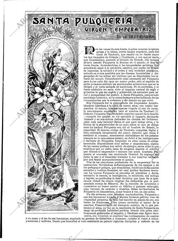 BLANCO Y NEGRO MADRID 21-09-1901 página 6