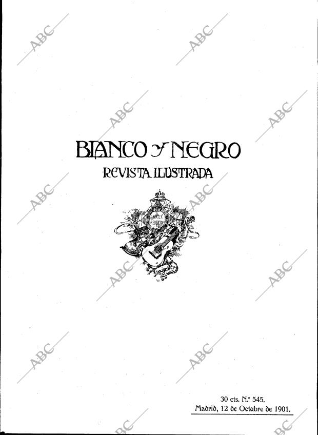 BLANCO Y NEGRO MADRID 12-10-1901 página 1