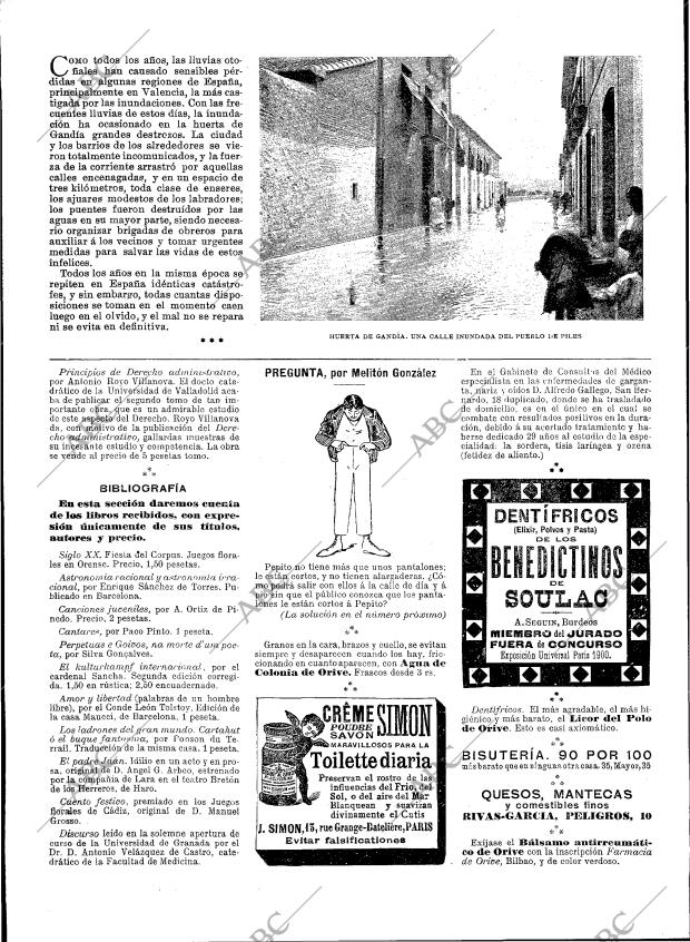 BLANCO Y NEGRO MADRID 12-10-1901 página 20