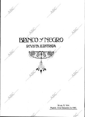 BLANCO Y NEGRO MADRID 14-12-1901 página 1