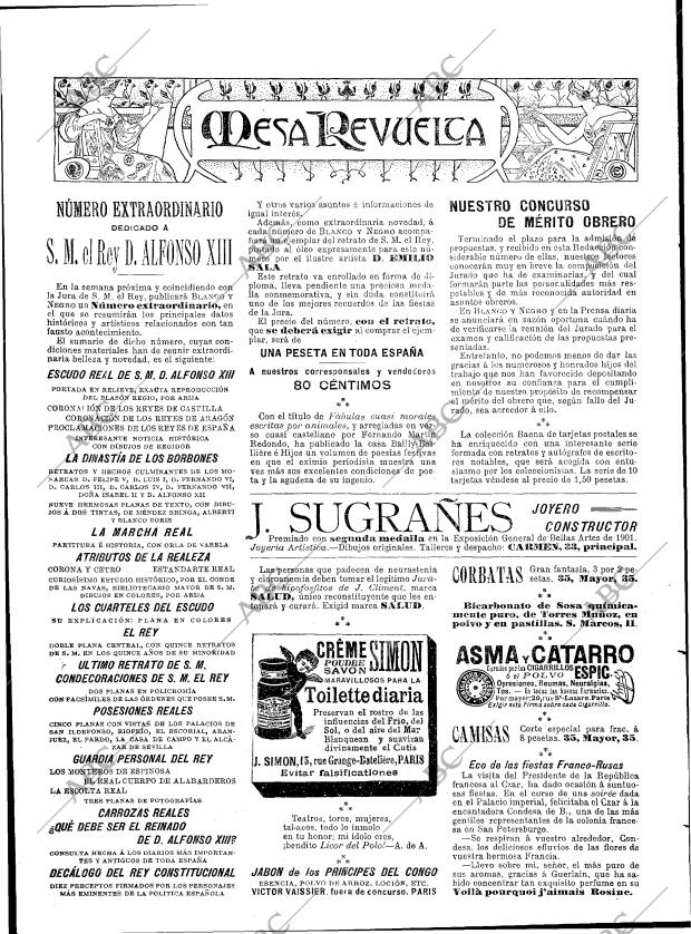 BLANCO Y NEGRO MADRID 10-05-1902 página 18