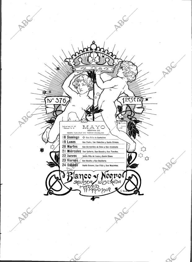 BLANCO Y NEGRO MADRID 17-05-1902 página 1
