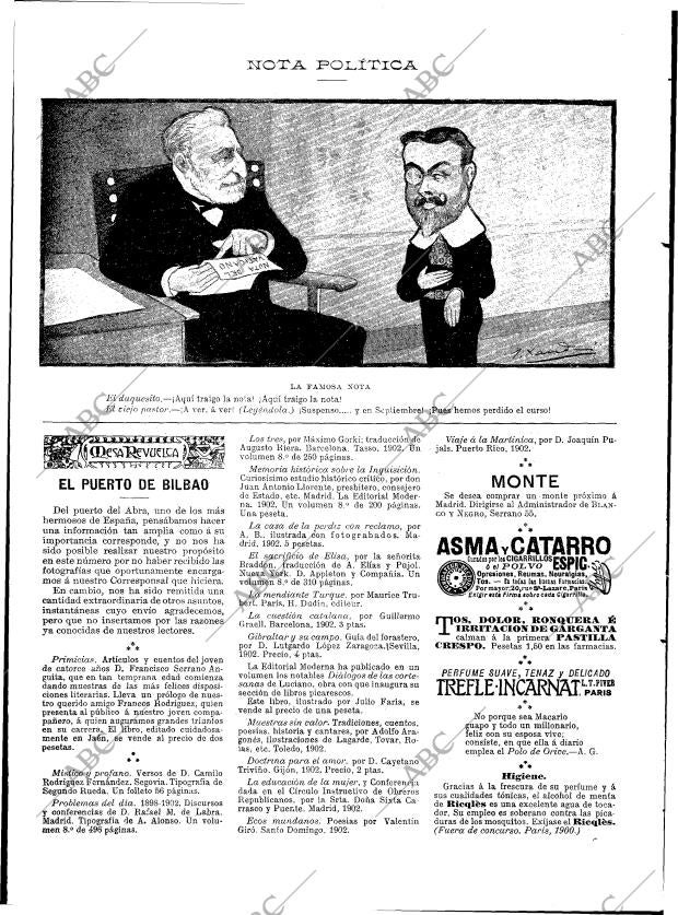 BLANCO Y NEGRO MADRID 13-09-1902 página 18