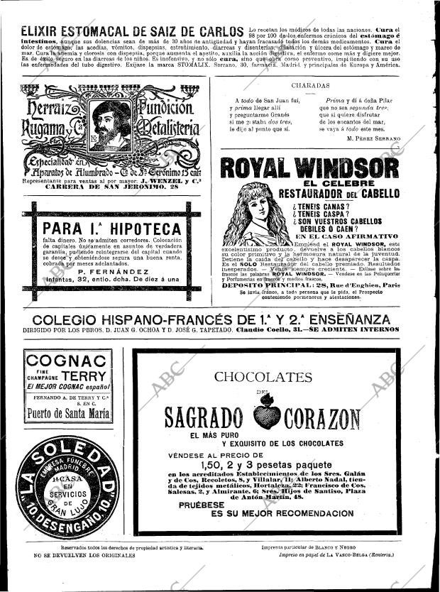 BLANCO Y NEGRO MADRID 27-09-1902 página 16