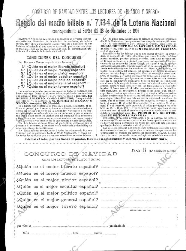 BLANCO Y NEGRO MADRID 01-11-1902 página 19