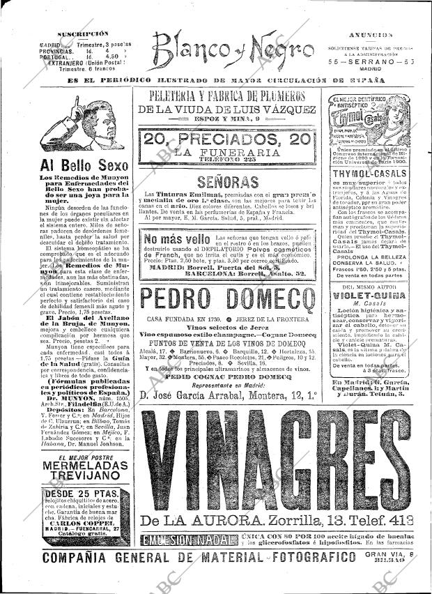 BLANCO Y NEGRO MADRID 22-11-1902 página 2