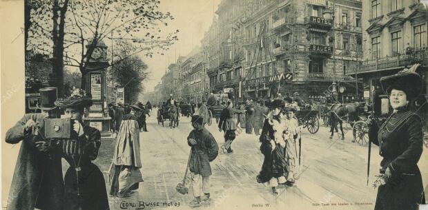 Vista de Ecke Unter den Linden y Friedrichstrasse