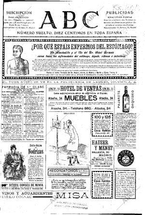 ABC MADRID 29-01-1903 página 1