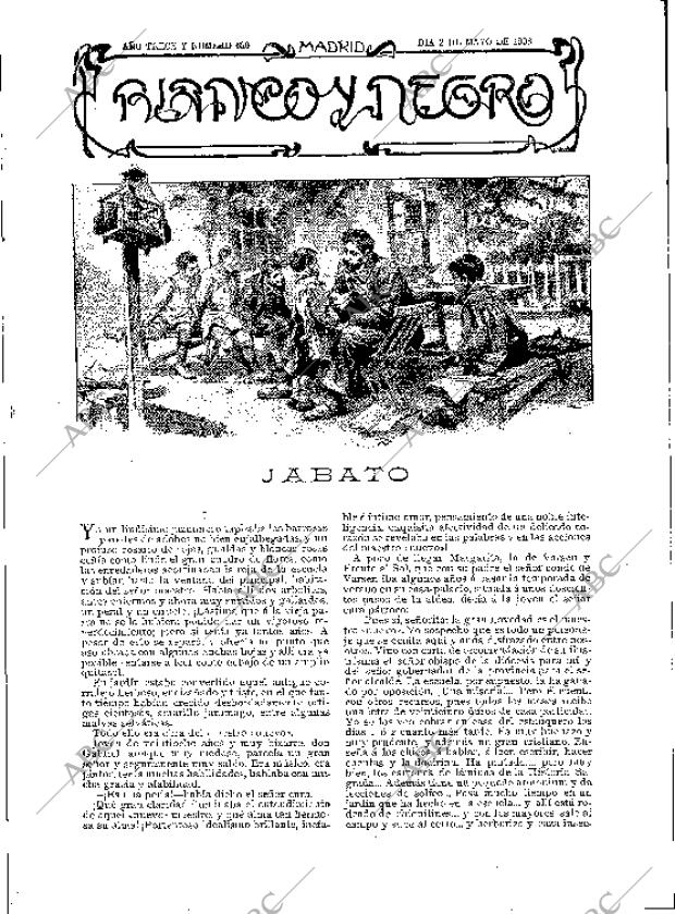 BLANCO Y NEGRO MADRID 02-05-1903 página 1