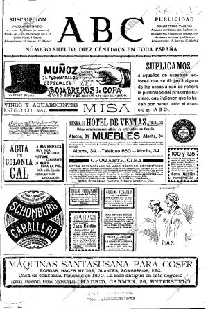 ABC MADRID 14-05-1903 página 1