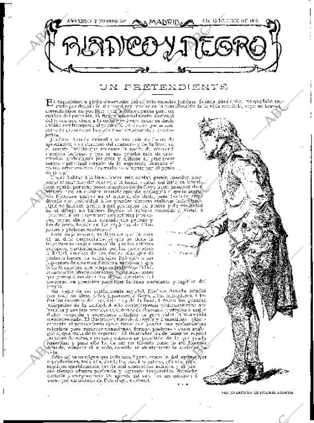 BLANCO Y NEGRO MADRID 13-06-1903 página 1