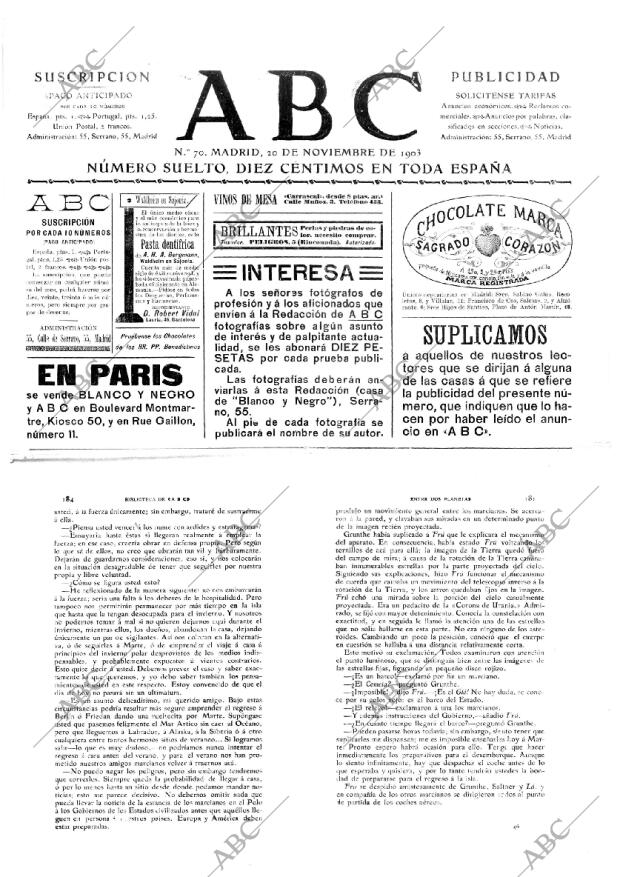 ABC MADRID 20-11-1903 página 1