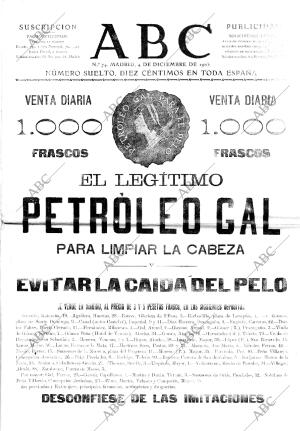 ABC MADRID 04-12-1903 página 1