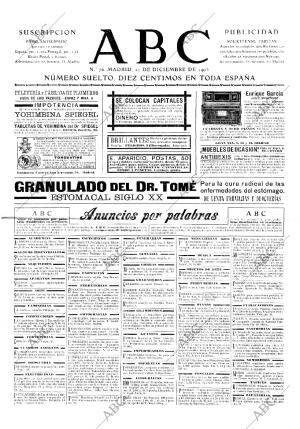 ABC MADRID 11-12-1903 página 1