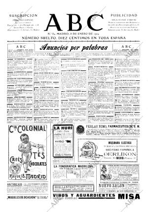 ABC MADRID 08-01-1904 página 1