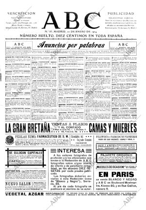 ABC MADRID 12-01-1904 página 1