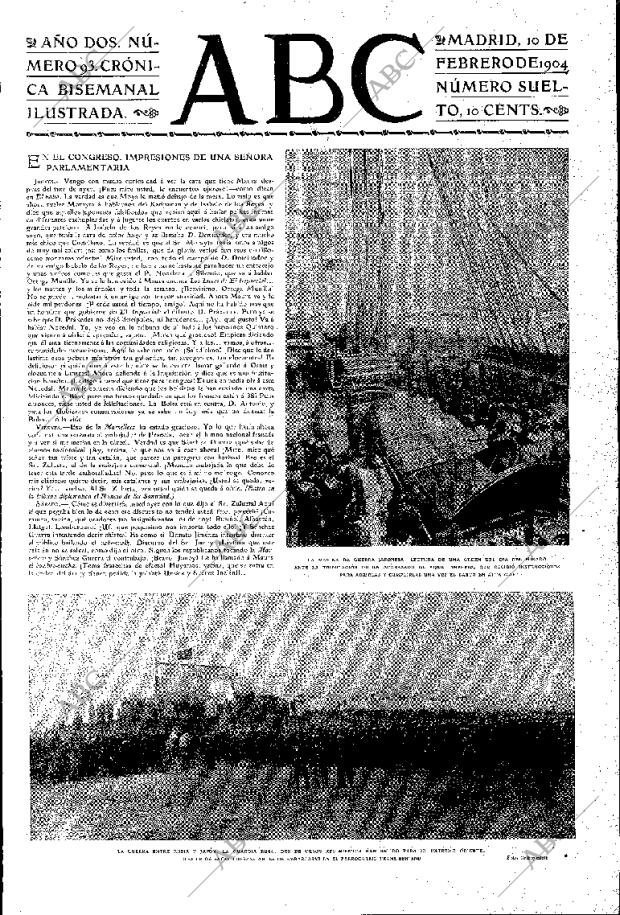 ABC MADRID 10-02-1904 página 1