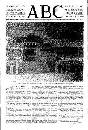 ABC MADRID 27-02-1904 página 1