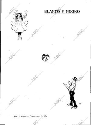 BLANCO Y NEGRO MADRID 27-02-1904 página 1