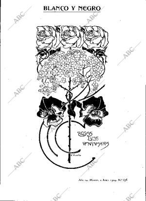 BLANCO Y NEGRO MADRID 09-04-1904 página 1