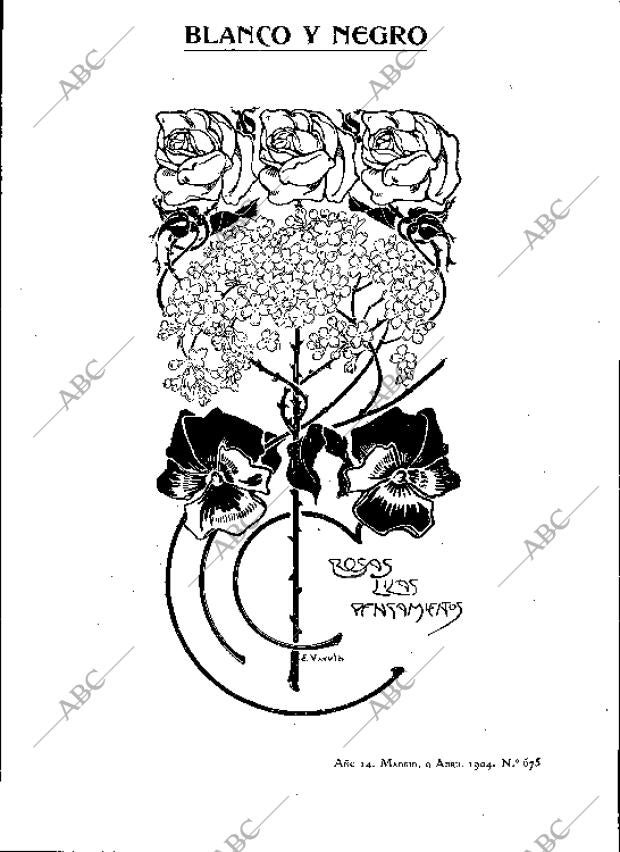 BLANCO Y NEGRO MADRID 09-04-1904 página 1