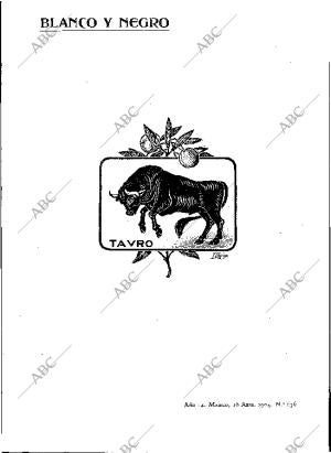 BLANCO Y NEGRO MADRID 16-04-1904 página 1