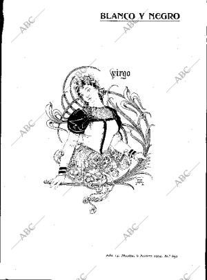 BLANCO Y NEGRO MADRID 06-08-1904 página 1