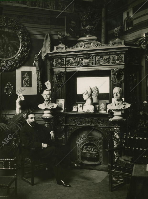 Agustín Querol en su hotel del Paseo del Cisne