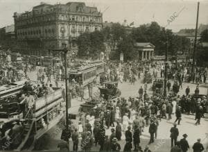 Berlín (Alemania), 1905 (CA.). Vista de la Potsdamer Platz