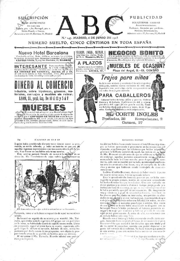 ABC MADRID 06-06-1905 página 1