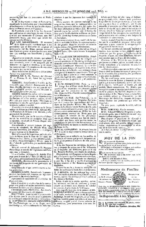 ABC MADRID 14-06-1905 página 11