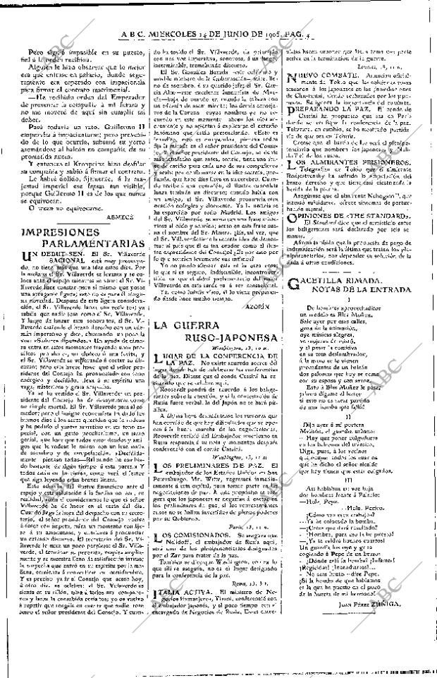 ABC MADRID 14-06-1905 página 4