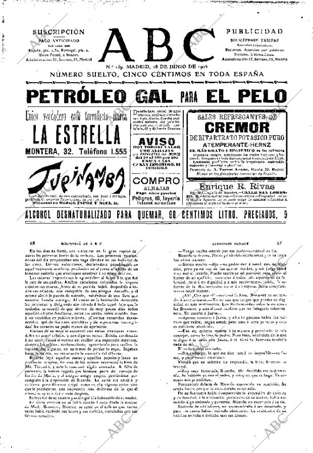 ABC MADRID 18-06-1905 página 1