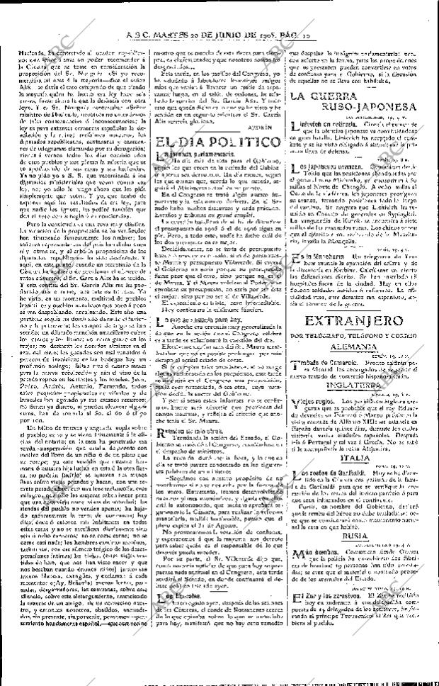 ABC MADRID 20-06-1905 página 10