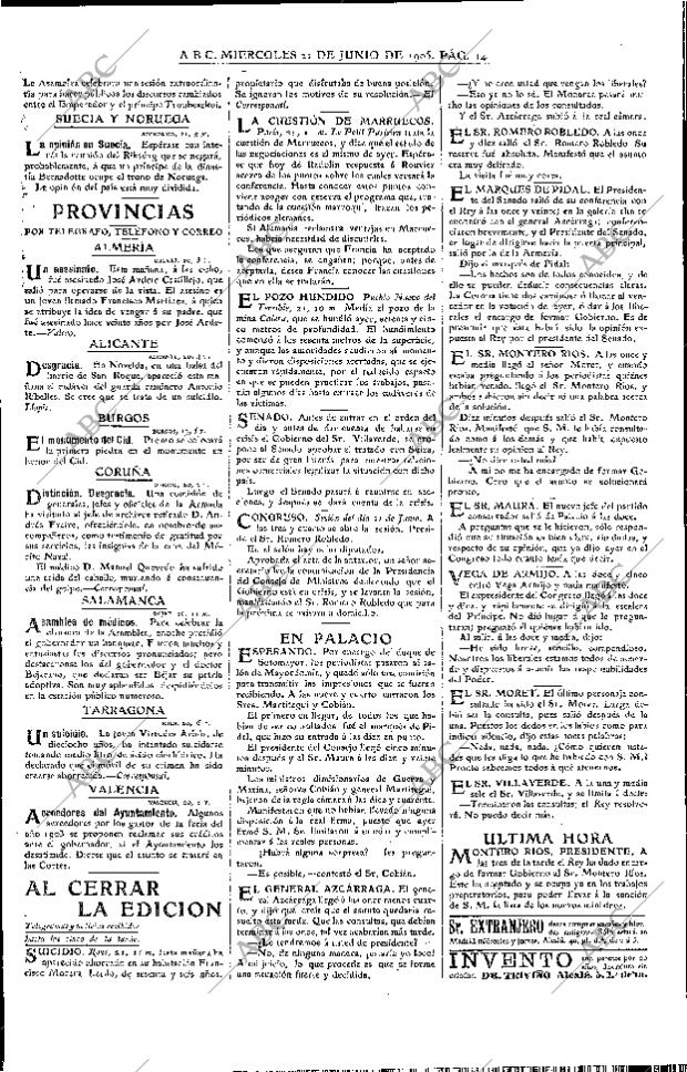 ABC MADRID 21-06-1905 página 14