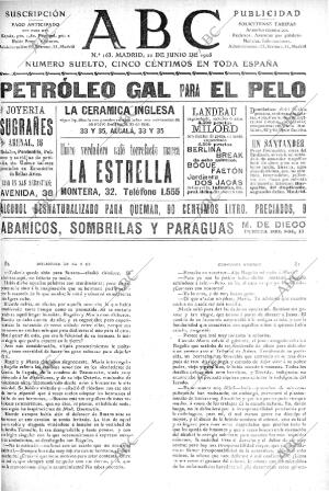 ABC MADRID 22-06-1905 página 1