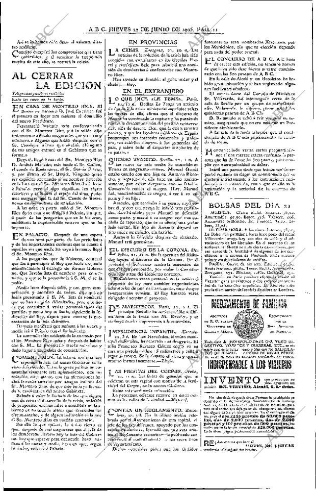 ABC MADRID 22-06-1905 página 11